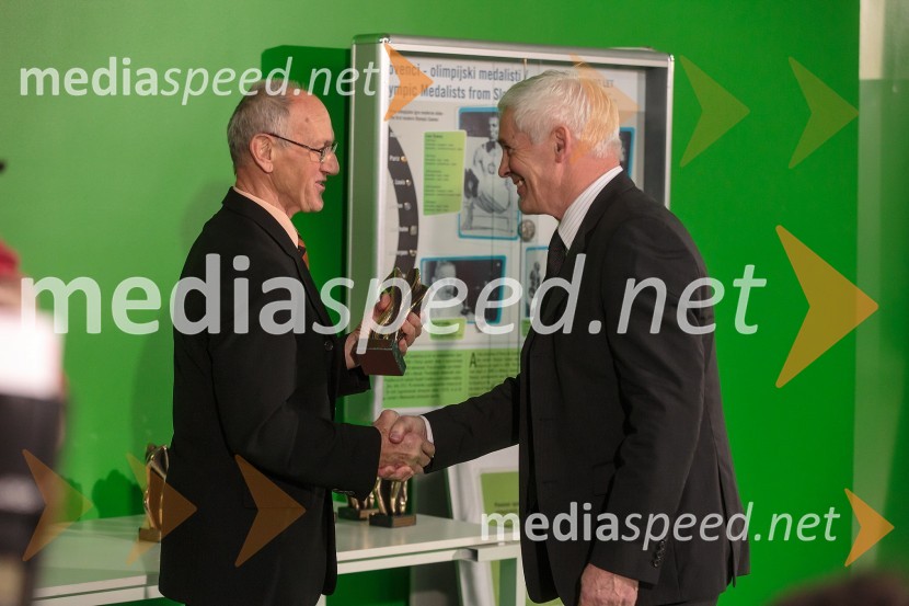 Miro Cerar, nekdanji gimnastičar in član Hrama športnih junakov;  	Rudi Hiti, nekdanji hokejist in član Hrama športnih junakovHram športnih junakov, otvoritev