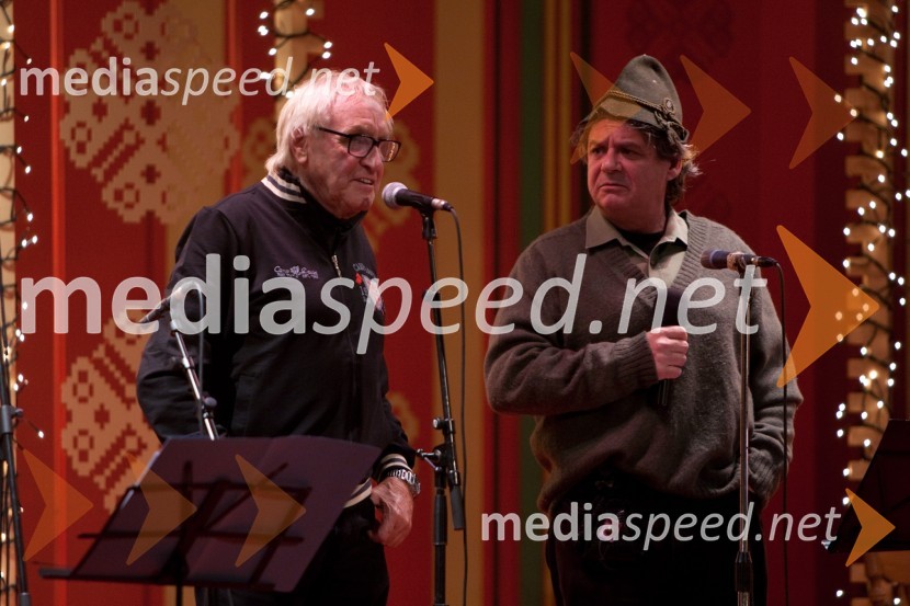 	Tone Fornezzi Tof, novinar; Klemen Košir, sin Franca KoširjaVečer Franca Koširja pod Avsenikovo marelo