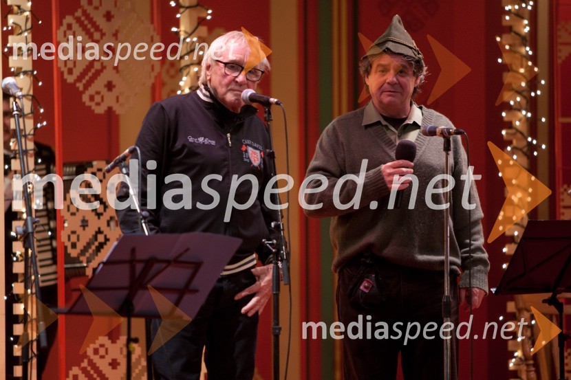 Tone Fornezzi Tof, novinar; Klemen Košir, sin Franca KoširjaVečer Franca Koširja pod Avsenikovo marelo