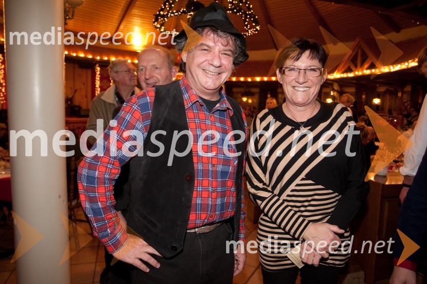 Klemen Košir, sin Franca Koširja; Mojca Košir, hči Franca KoširjaVečer Franca Koširja pod Avsenikovo marelo