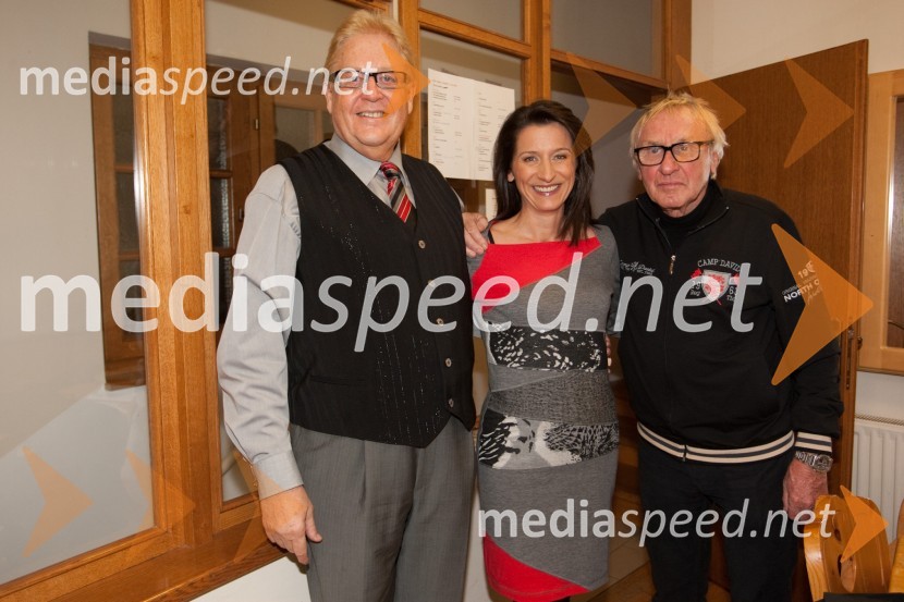 Vinko Šimek, humorist; Betka Šuhel Mikolič, BPR; Tone Fornezzi Tof, novinarVečer Franca Koširja pod Avsenikovo marelo