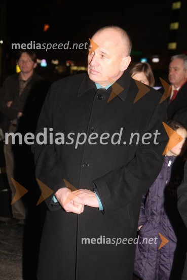 Milan Mikl, podžupan MOMOtvoritev krožišča na Titovi cesti v Mariboru in Fontane EPK 2012