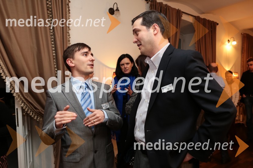 Primož Zupan; Peter Righi, CEED GlobalAmCham, srečanje in pogovor z Jeffom Hoffmanom, svetovalcem Baracka Obame