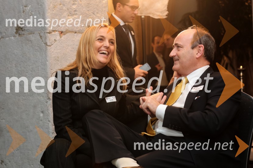 Mag. Ajša Vodnik, izvršna direktorica Ameriške gospodarske zbornice (AmCham); Thierry Villard, Goodyear DunlopAmCham, srečanje in pogovor z Jeffom Hoffmanom, svetovalcem Baracka Obame