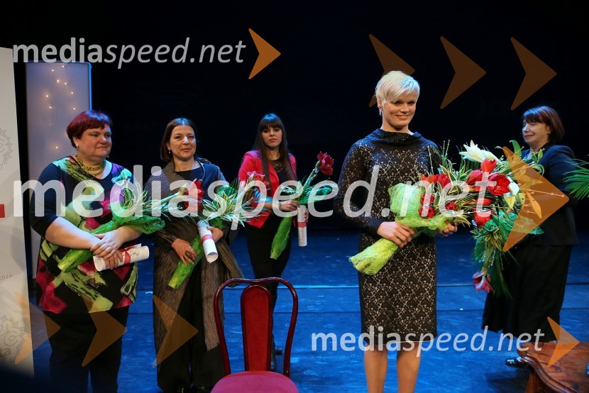 Miša Pušenjak; agronomka in svetovalka za zelenjadarstvo na kmetijski svetovalni službi v KGZ Maribor; dr. Branka Jurišić, profesorica specialne pedagogike; Špela Lipošek, sekretarka na oddelku za socialna in zdravstvena vprašanja Študentske organizacije Univerze v Mariboru; Urška Žolnir, judoistka in Slovenka leta 2012Slovenka leta 2012 je Urška Žolnir