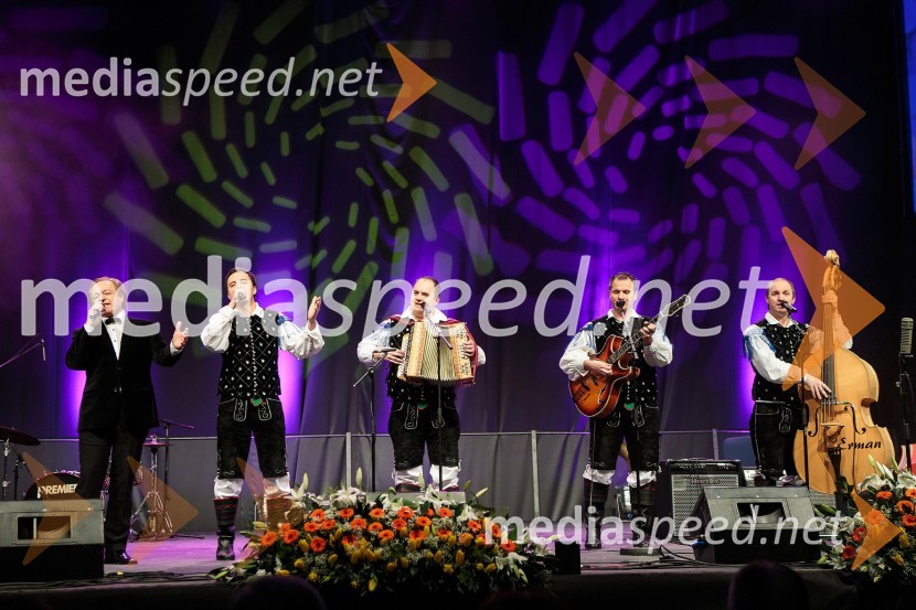 Alfi Nipič, pevec; ansambel ModrijaniKoncert ob 60 letnici delovanja ansambla Avsenik