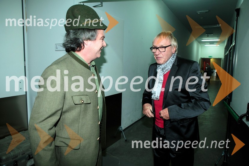 Klemen Košir, humorist; Tone Fornezzi Tof, novinarKoncert ob 60 letnici delovanja ansambla Avsenik