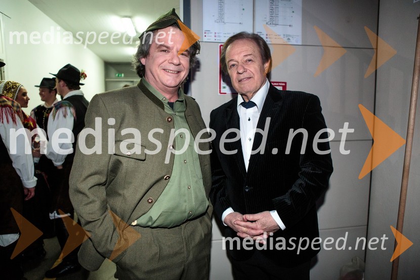 Klemen Košir, humorist; Alfi Nipič, pevecKoncert ob 60 letnici delovanja ansambla Avsenik