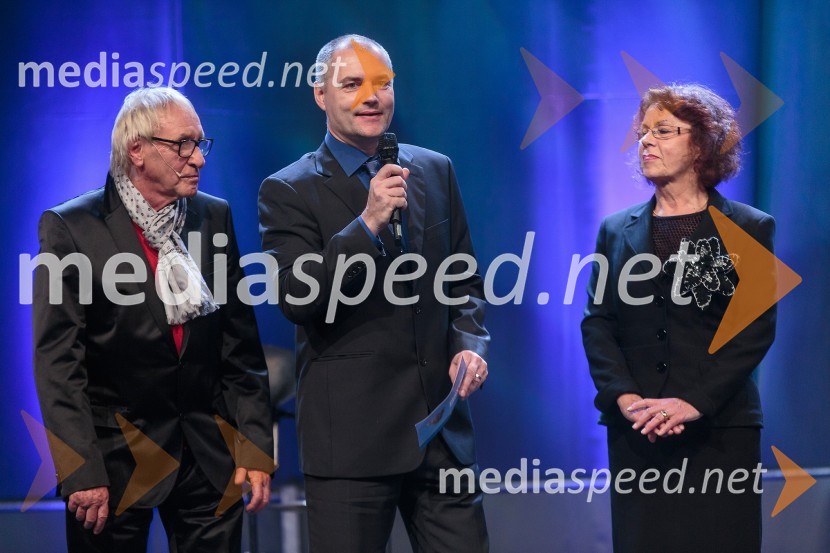 Tone Fornezzi Tof, novinar; Boštjan Istenič, urednik športa časnika Dnevnik; Anita Ogulin, Zveza prijateljev mladineKoncert ob 60 letnici delovanja ansambla Avsenik