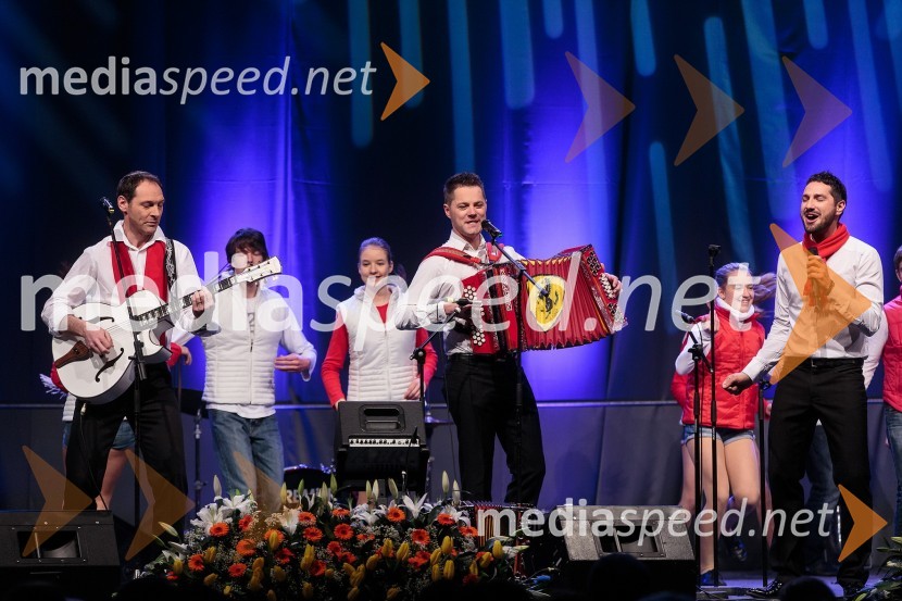 Skupina ČukiKoncert ob 60 letnici delovanja ansambla Avsenik