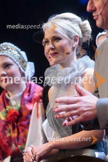 Pia Pustovrh, voditeljicaKoncert ob 60 letnici delovanja ansambla Avsenik