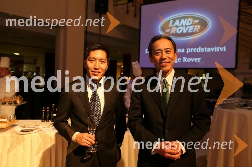 Tetsuro Uchimura; Hiroshi Nakagawa, izvršni direktor Summit AvtoSummit avto, predstavitev novega avtomobila Range Rover