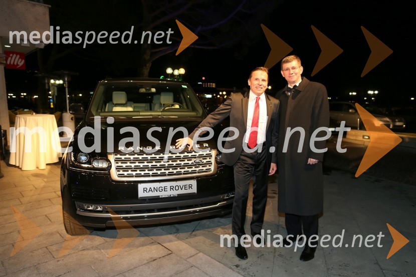 Mitja Otorepec, direktor Summit leasing Slovenija; Martin Logar, direktor družbe Summit avtoSummit avto, predstavitev novega avtomobila Range Rover