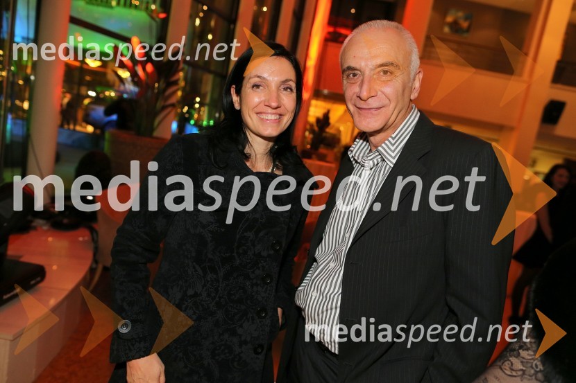 Dr. Irena Fonda, direktorica podjetja Fonda.si; Ivo Boscarol, PipistrelSummit avto, predstavitev novega avtomobila Range Rover