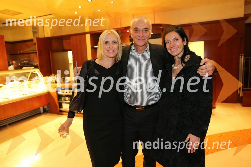 Irena Pavčič, PR svetovalka; Ivo Boscarol, Pipistrel; dr. Irena Fonda, direktorica podjetja Fonda.siSummit avto, predstavitev novega avtomobila Range Rover