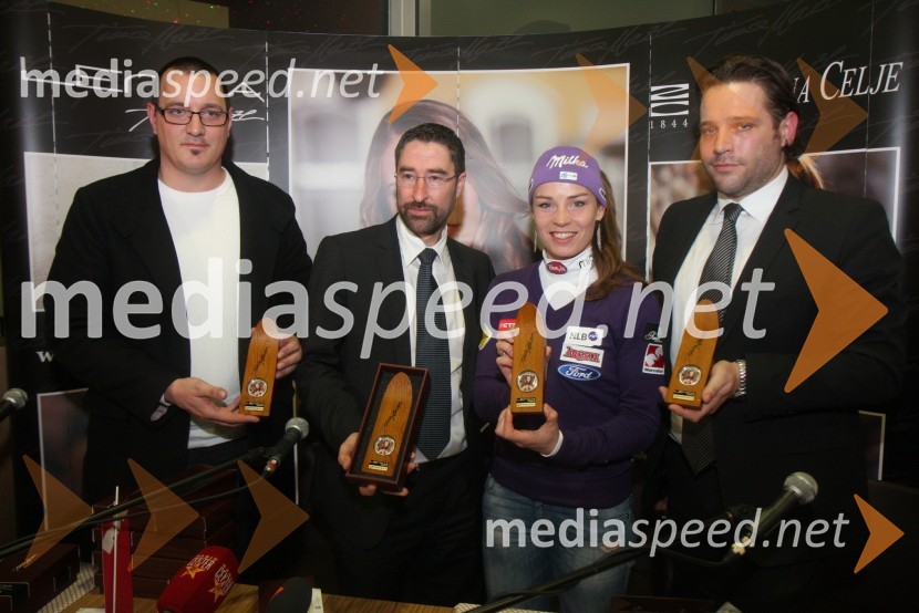 ...;  	Orlando Lorenzana, direktor prodaje Coin Invest Trust; Tina Maze, smučarka; Jure Cekuta, vodja marketinga Zlatarne CeljeDruženje s Tino Maze in predstavitev srebrnika z njeno podobo