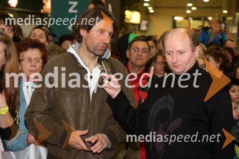 Andrea Massi, trener; ...Druženje s Tino Maze in predstavitev srebrnika z njeno podobo