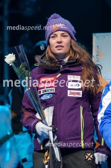 Tina Maze, smučarka49. Zlata lisica 2012, žrebanje štartnih številk za veleslalom ter koncert skupine Soul Fingers