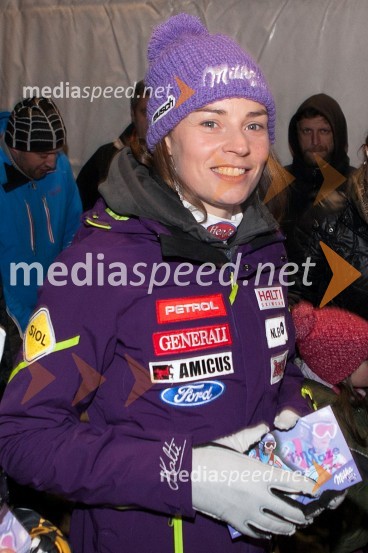 Tina Maze, smučarka49. Zlata lisica 2012, žrebanje štartnih številk za veleslalom ter koncert skupine Soul Fingers