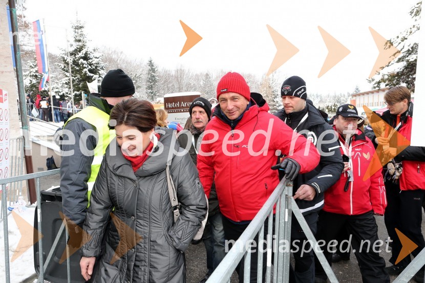 Ljudmila Novak, ministrica za Slovence v zamejstvu in po svetu; Borut Pahor, predsednik Republike Slovenije49. Zlata lisica, veleslalom in druženje v VIP prostoru