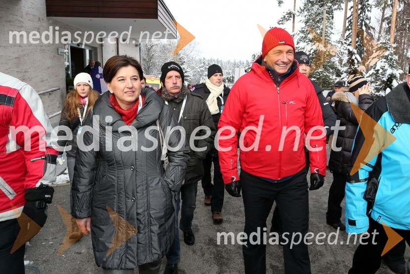 Ljudmila Novak, ministrica za Slovence v zamejstvu in po svetu; Borut Pahor, predsednik Republike Slovenije49. Zlata lisica, veleslalom in druženje v VIP prostoru