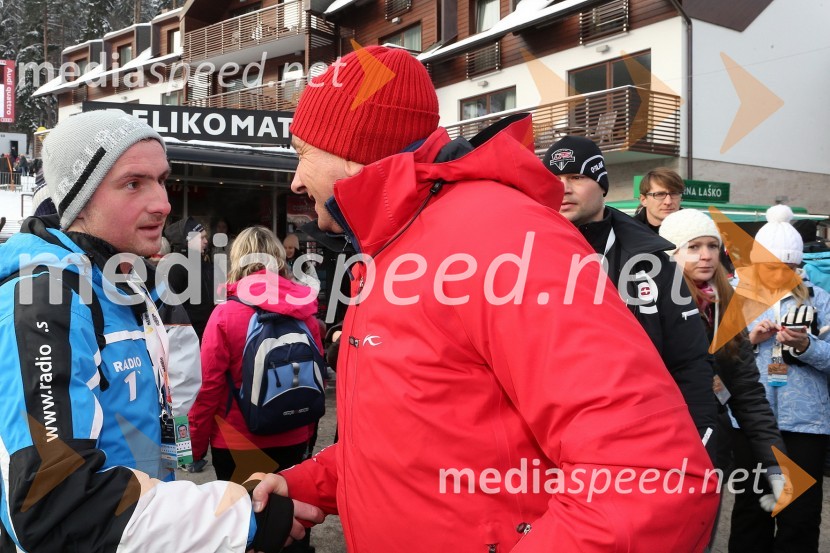 Aleš Pregl, novinar; Borut Pahor, predsednik Republike Slovenije49. Zlata lisica, veleslalom in druženje v VIP prostoru