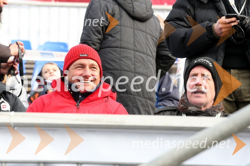 Borut Pahor, predsednik Republike Slovenije; Drago Cotar, predsednik uprave Zavarovalnice Maribor49. Zlata lisica, veleslalom in druženje v VIP prostoru