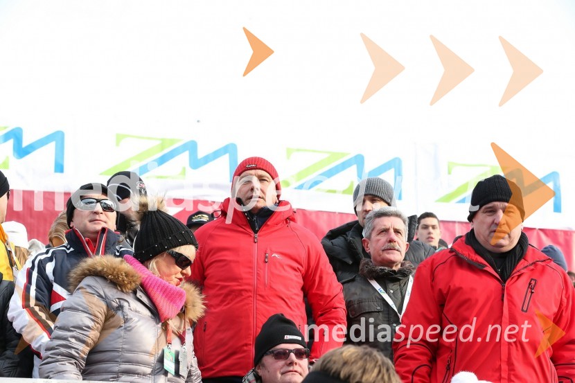 Borut Pahor, predsednik Republike Slovenije; Drago Cotar, predsednik uprave Zavarovalnice Maribor; Milan Mikl, podžupan MOM49. Zlata lisica, veleslalom in druženje v VIP prostoru