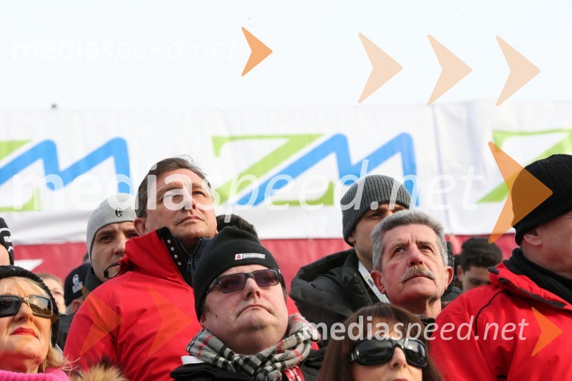 Borut Pahor, predsednik Republike Slovenije; Drago Cotar, predsednik uprave Zavarovalnice Maribor49. Zlata lisica, veleslalom in druženje v VIP prostoru