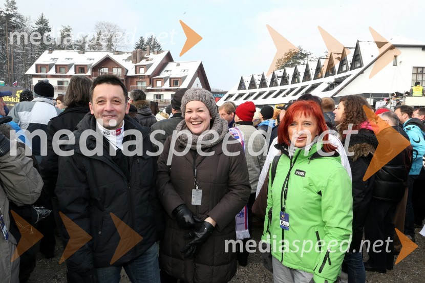 Vinko Filipič, član poslovodstva Pošte Slovenije; Katarina Potočnik, direktorica PE Maribor Pošte Slovenije; Snežka Wagner, vodja oddelka za trženje PE Ljubljana Pošte Slovenije49. Zlata lisica, veleslalom in druženje v VIP prostoru