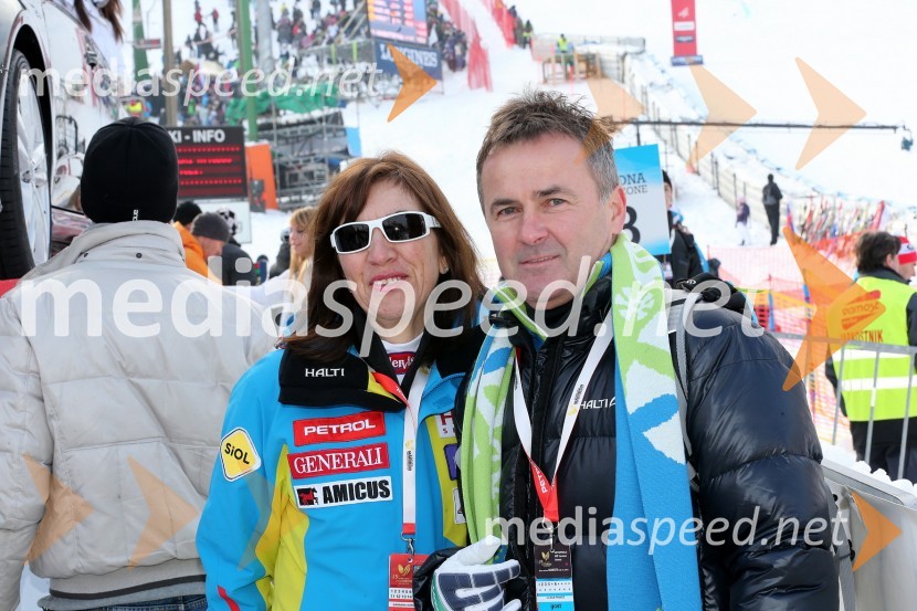 Barbara Kürner Čad, direktorica Smučarske zveze Slovenije; Primož Ulaga, predsednik Smučarske zveze Slovenije49. Zlata lisica, veleslalom in druženje v VIP prostoru