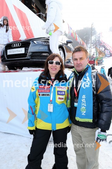 Barbara Kürner Čad, direktorica Smučarske zveze Slovenije; Primož Ulaga, predsednik Smučarske zveze Slovenije49. Zlata lisica, veleslalom in druženje v VIP prostoru