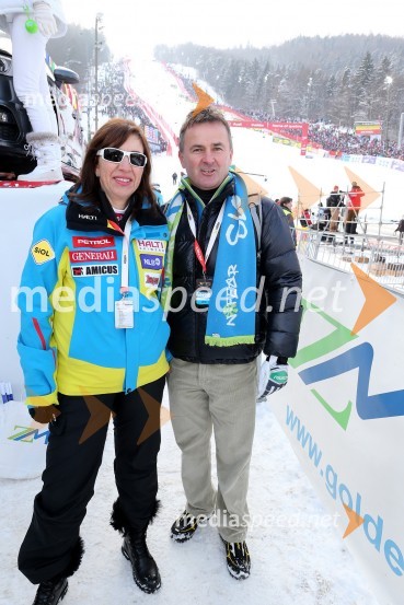 Barbara Kürner Čad, direktorica Smučarske zveze Slovenije; Primož Ulaga, predsednik Smučarske zveze Slovenije49. Zlata lisica, veleslalom in druženje v VIP prostoru