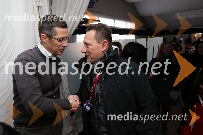 Mag. Boris Novak, generalni direktor Pošte Slovenije; Peter Kavčič, ustanovitelj in prokurist podjetja Vizualne komunikacije comTEC d.o.o.49. Zlata lisica, veleslalom in druženje v VIP prostoru