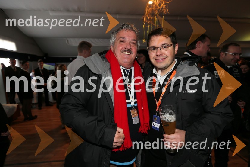 Zvonko Murgelj; Jure Struc, direktor ČZP Večer49. Zlata lisica, veleslalom in druženje v VIP prostoru