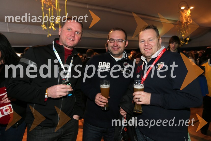 Boštjan Tuš, vodja prodaje Porsche Ptujska cesta; Mitja Blagajac, vodja marketinga, Večer; Danijel Keuc49. Zlata lisica, veleslalom in druženje v VIP prostoru