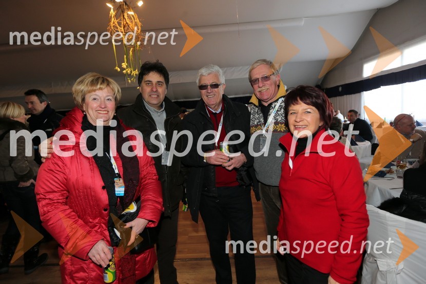 Hilda Lukić, Lumar IG d.o.o; Mitja Bervar, predsednik Državnega sveta RS; Milan Lukić, Lumar IG d.o.o; Andrej Baloh, svetovalec direktorja časnika Finance; ...49. Zlata lisica, veleslalom in druženje v VIP prostoru