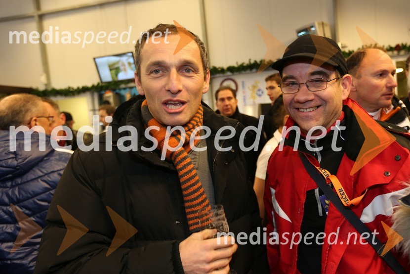 Boris Pipan; Srečko Klapš, novinar49. Zlata lisica, veleslalom in druženje v VIP prostoru