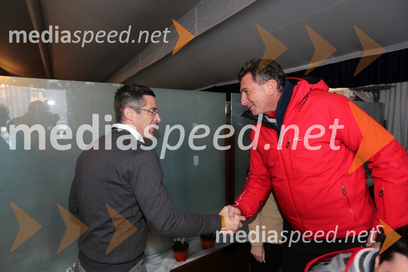 Mag. Boris Novak, generalni direktor Pošte Slovenije; Borut Pahor, predsednik Republike Slovenije49. Zlata lisica, veleslalom in druženje v VIP prostoru