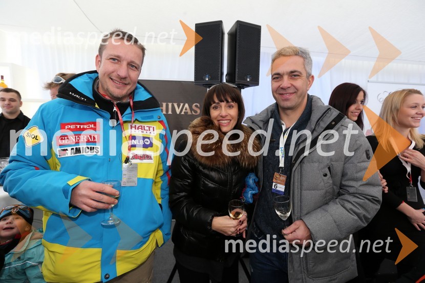 Gregor Pilgram, predsednik uprave zavarovalnice Generali; Maja Arsenovič, direktorica marketinga podjetja S.Oliver SLO; Marko Arsenovič, direktor podjetja S.Oliver SLO49. Zlata lisica, veleslalom in druženje v VIP prostoru