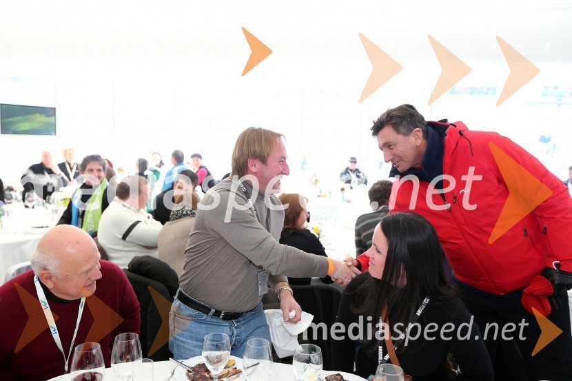 Bojan Križaj, nekdanji smučar; Borut Pahor, predsednik Republike Slovenije49. Zlata lisica, veleslalom in druženje v VIP prostoru