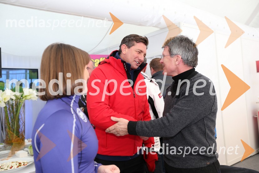 Alenka Dolžan, nekdanja smučarka; Borut Pahor, predsednik Republike Slovenije; Stane Valant49. Zlata lisica, veleslalom in druženje v VIP prostoru
