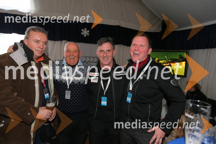 Dušan Senčar ml.; Janez Ajlec, lastnik in direktor družinskega podjetja AJM d.o.o.; Trivo Krempl, direktor družbe AJM okna-vrata-senčila d.o.o.; Boštjan Tuš, vodja prodaje Porsche Ptujska cesta49. Zlata lisica, veleslalom in druženje v VIP prostoru