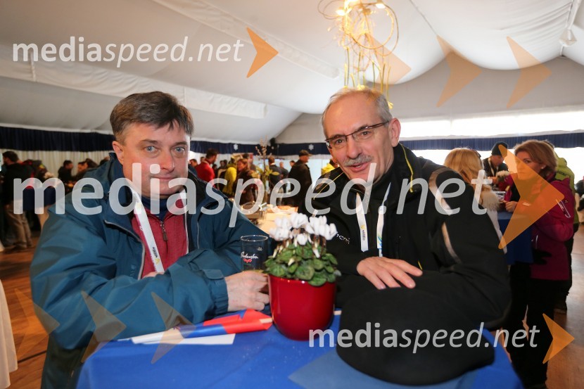 Bojan Horvat, Elektro Maribor d.d.; prof. dr. Borut Bratina, predavatelj na Ekonomsko-poslovni fakulteti UM	49. Zlata lisica, veleslalom in druženje v VIP prostoru