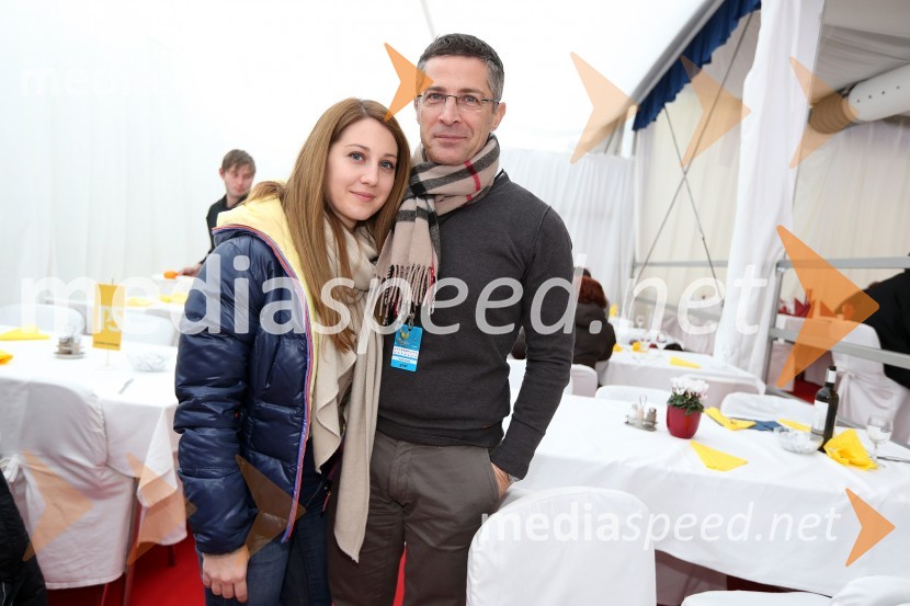 Mag. Boris Novak, generalni direktor Pošte Slovenije in hčerka Nuša49. Zlata lisica, veleslalom in druženje v VIP prostoru
