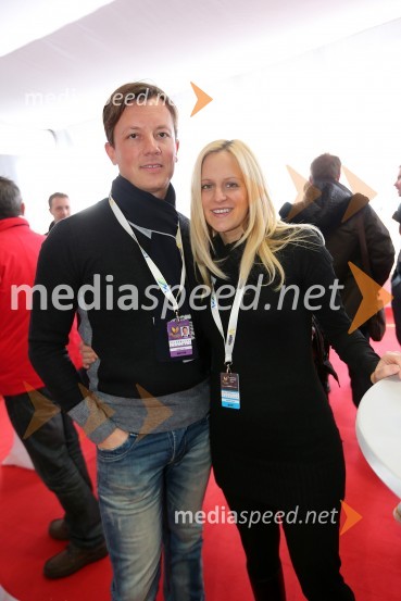 Evgen Likl, izvršilni direktor sektorja marketing na Zavarovalnici Maribor d.d.; Anja Kolšek, vodja kabineta župana MOM49. Zlata lisica, veleslalom in druženje v VIP prostoru