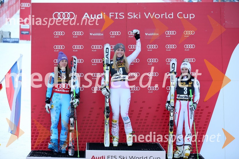 Tina Maze, smučarka (SLO); Lindsey Vonn, smučarka (ZDA); Anna Fenninger, smučarka (Avstrija)49. Zlata lisica, veleslalom in druženje v VIP prostoru