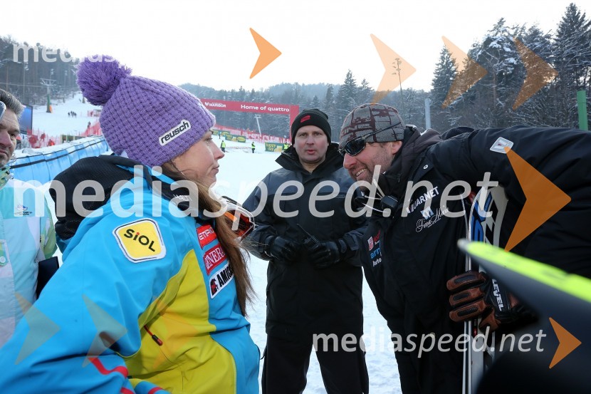 Tina Maze, smučarka (SLO); Andrea Massi, trener49. Zlata lisica, veleslalom in druženje v VIP prostoru
