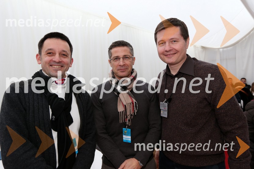 Vinko Filipič, član poslovodstva Pošte Slovenije; mag. Boris Novak, generalni direktor Pošte Slovenije; mag. Igor Marinič, namestnik generalnega direktorja Pošte Slovenije49. Zlata lisica, veleslalom in druženje v VIP prostoru