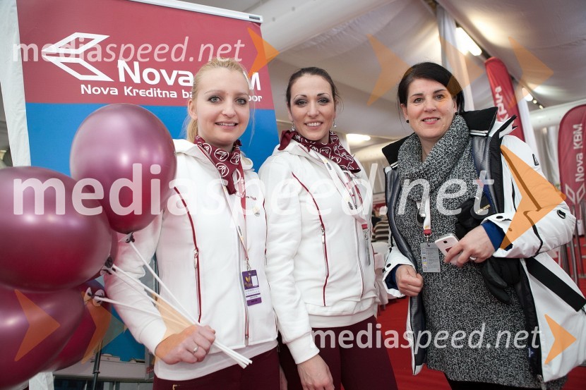 Sandra, hostesa; Neli, hostesa; Alenka Senčar, Nova KBM49. Zlata lisica, veleslalom in druženje v VIP prostoru